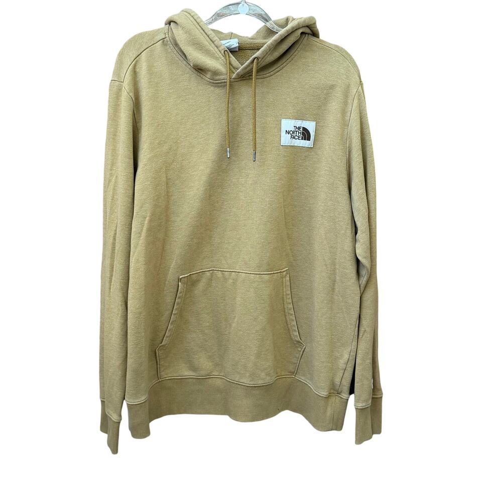 The North Face Mens Hoodie Sweatshirt Pullover Size XL Tan Brown Casual